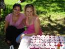 Tam and Me with the Cupcake Cake